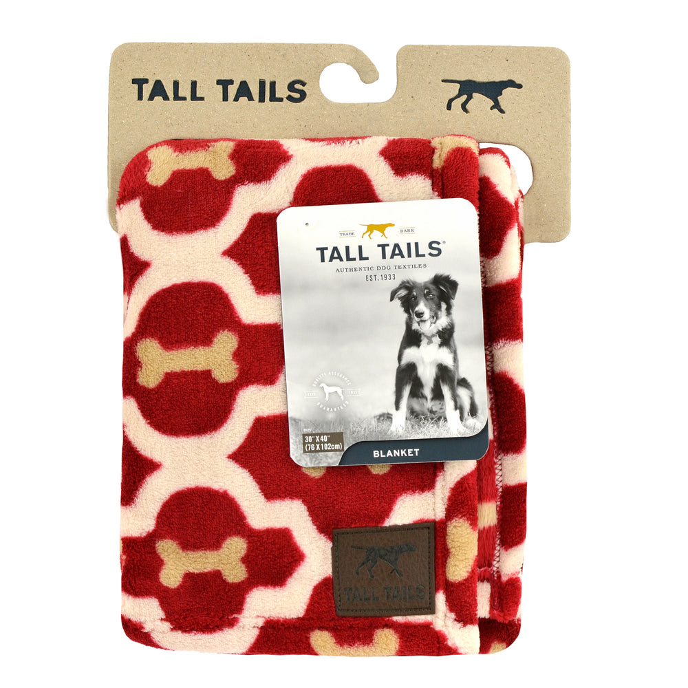 TALL TAILS Dog Blanket Red Bone