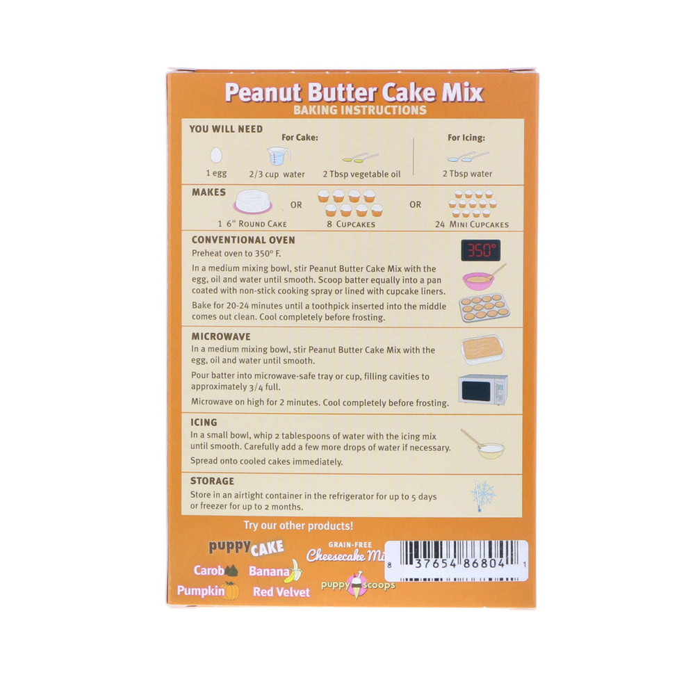 PUPPY CAKE Cake Mix Peanut Butter