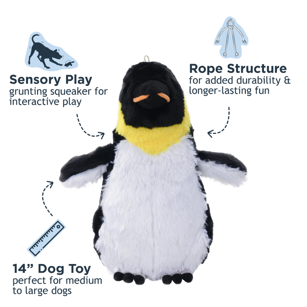 TALL TAILS Holiday Rope Body Emperor Penguin