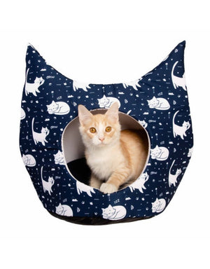 PET KREWE Cat Cave Navy