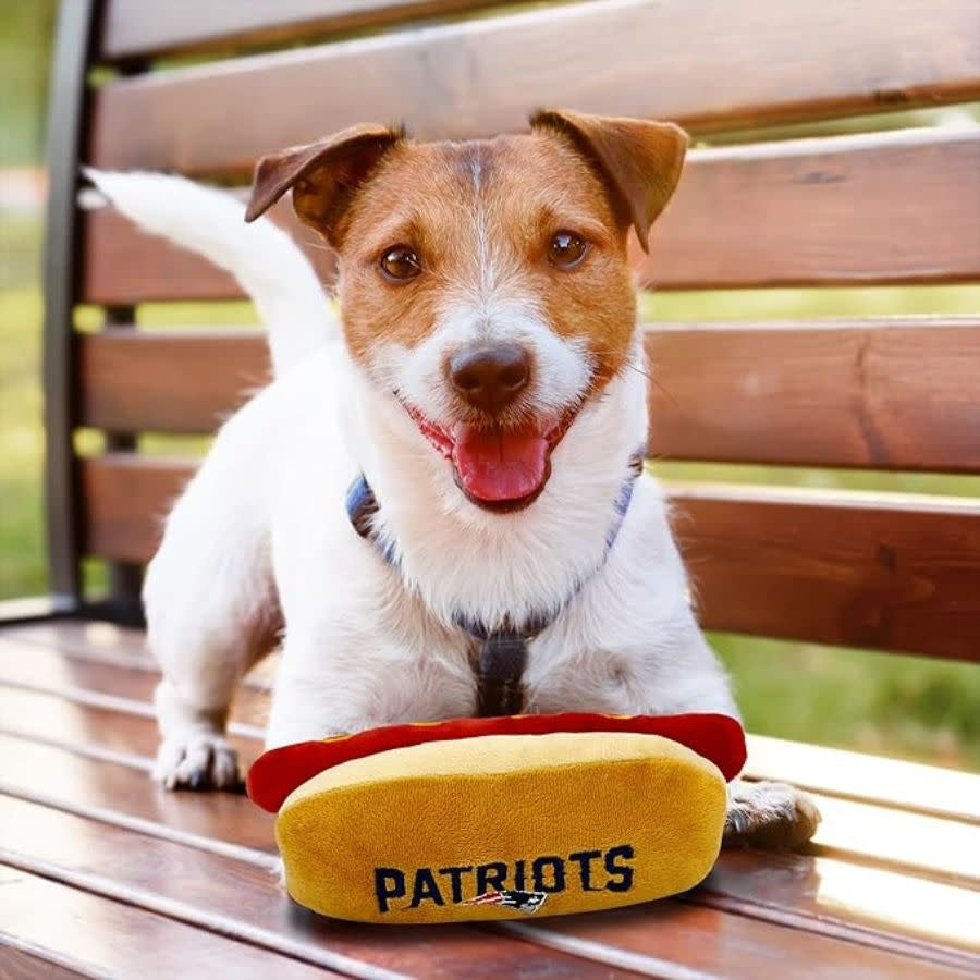 PET'S FIRST CO. New England Patriots Hot Dog Toy