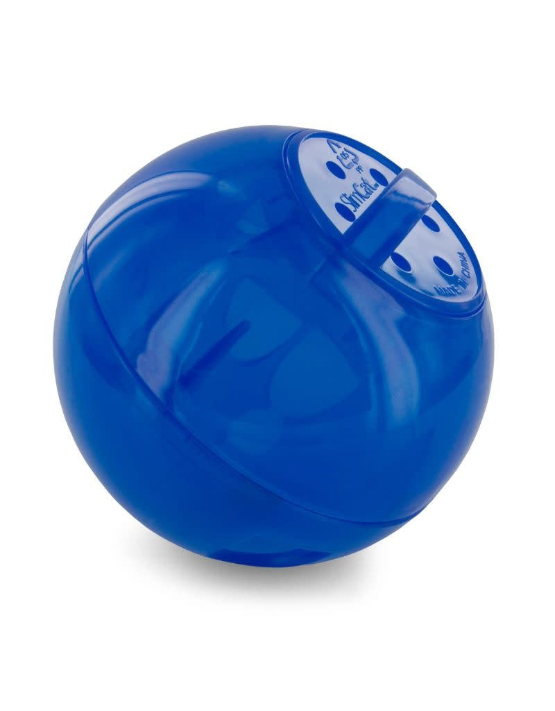 PETSAFE Slim Cat Feeder Ball Blue