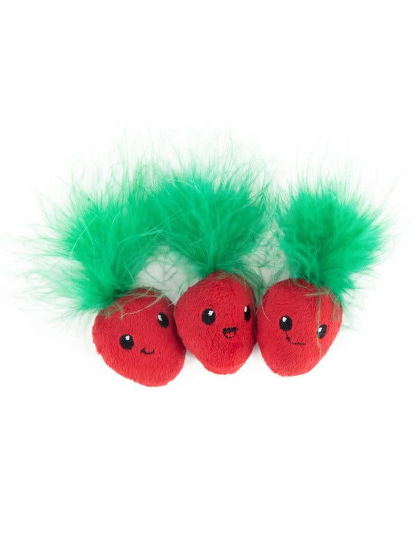 PETSTAGES Cat Dental Catnip Toy Straw Babies 3pk