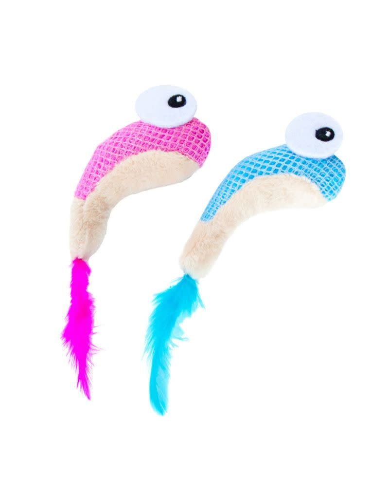 PETSTAGES Cat Dental Shrimpies Chew Toy 2pk