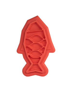 CATSTAGES Fishie Fun Slow Feeder Cat Mat Pink