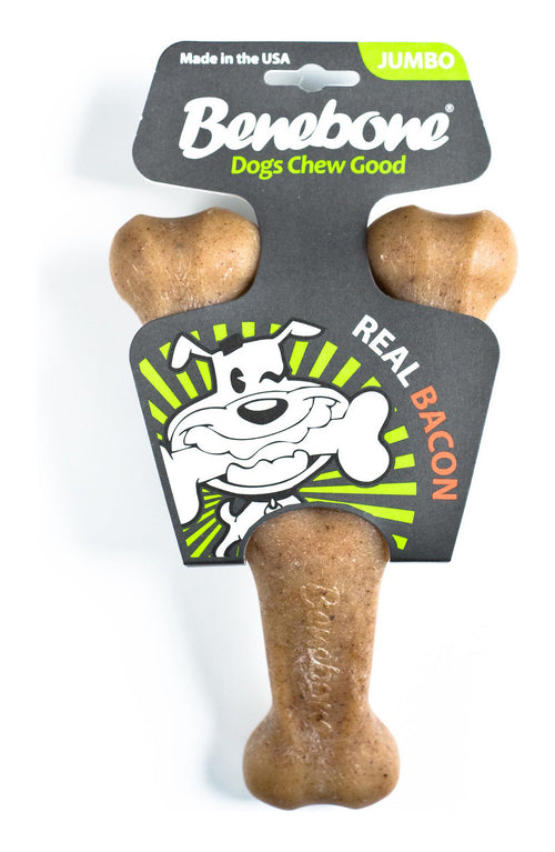 BENEBONE Bacon Wishbone Dog Chew
