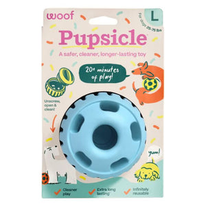WOOF Birthday Dog Pupsicle Toy Blue