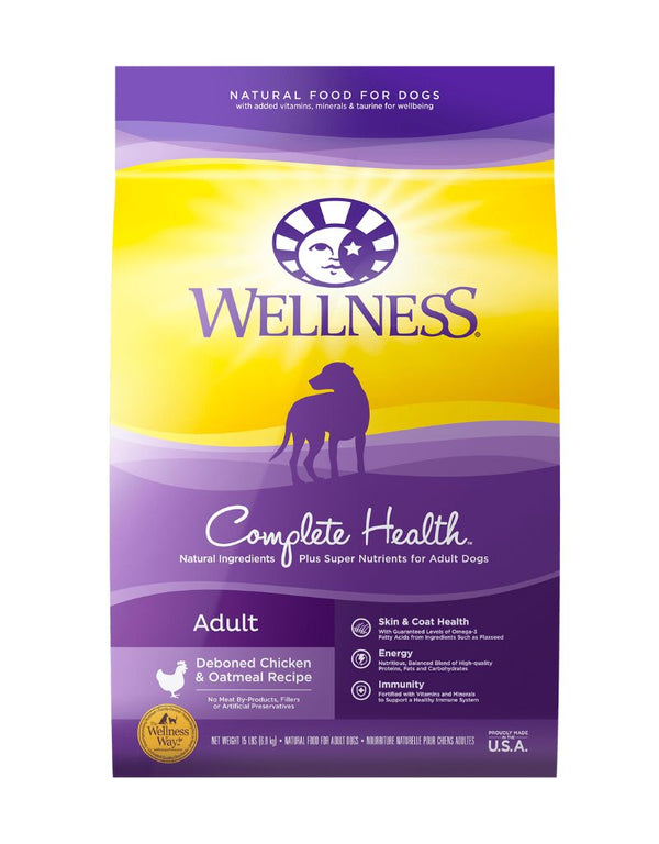 WELLNESS Complete Health Dry Dog Food Deboned Chicken and Oatmeal
