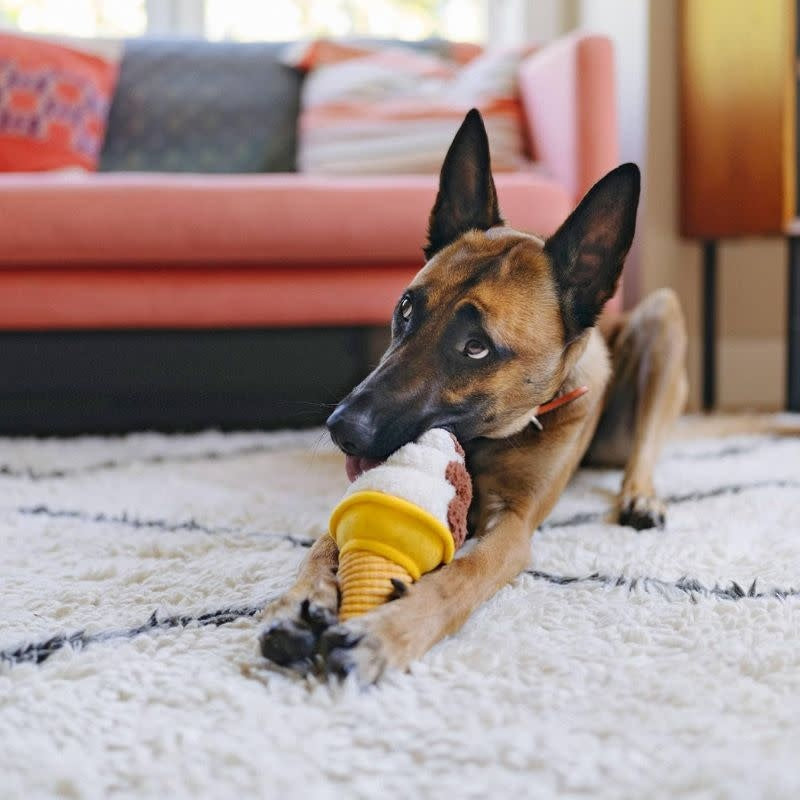 P.L.A.Y. Snack Attack Swirls n Slobbers Soft Serve Dog Toy