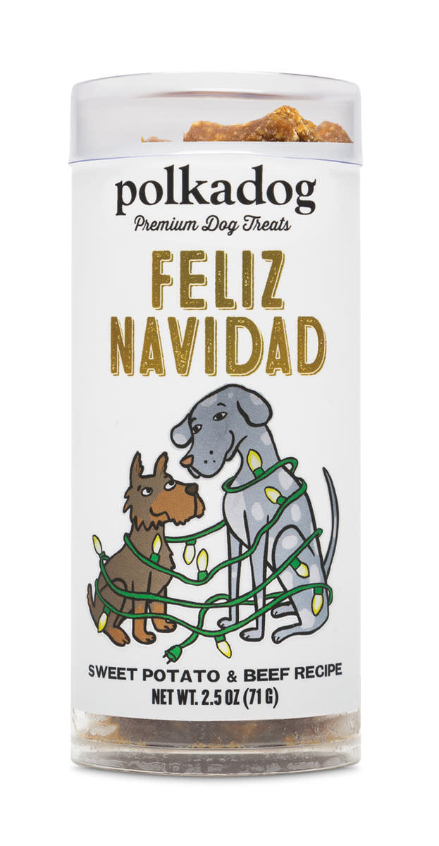 POLKA DOG Holiday Feliz Navidad Tube 2.5OZ