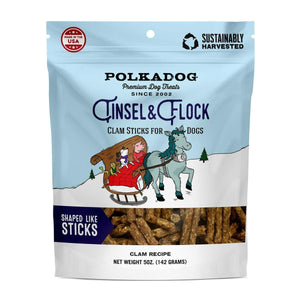 POLKA DOG Holiday Tinsel & Flock Pouch  5oz