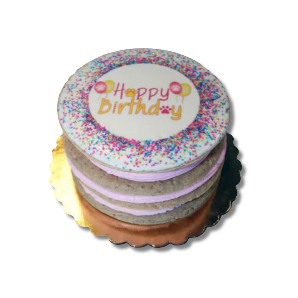 PREPPY PUPPY Layered Birthday Cake Pink