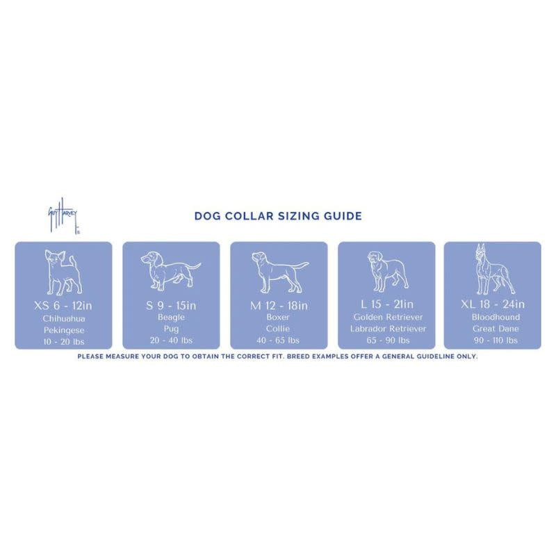 PRESTON Dog Collar Hammerhead & Mako Guy Harvey Black