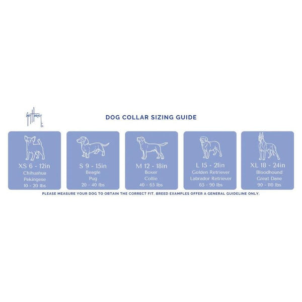 PRESTON Dog Collar Hammerhead & Mako Guy Harvey Black