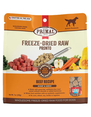 PRIMAL Freezedried Pronto Dog Food Beef