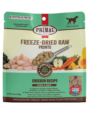 PRIMAL Freezedried Pronto Dog Food Chicken