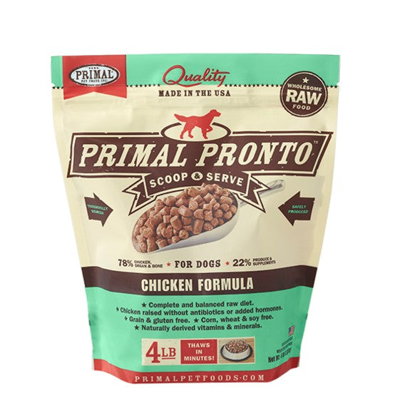 PRIMAL Pronto Raw Frozen Canine Chicken Formula