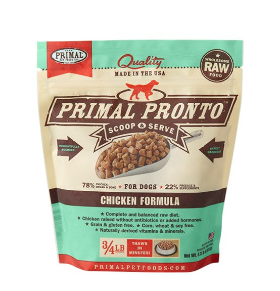 PRIMAL Pronto Raw Frozen Canine Chicken Formula