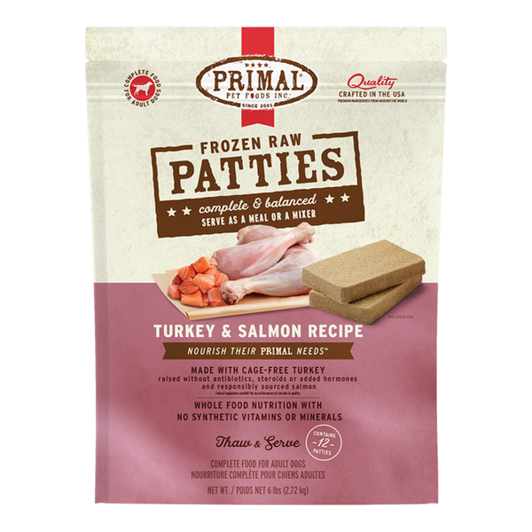 PRIMAL Raw Frozen Canine Turkey & Salmon Formula