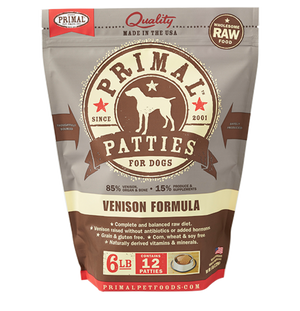 PRIMAL Frozen Raw Canine Venison Formula 6 lb.