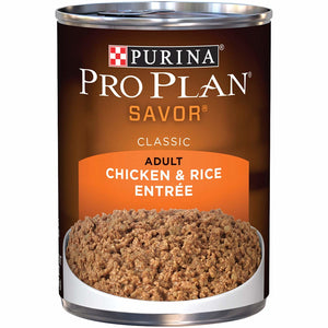 PURINA PRO PLAN Savor Chicken and Rice Canned Dog Food  Case 12/13oz