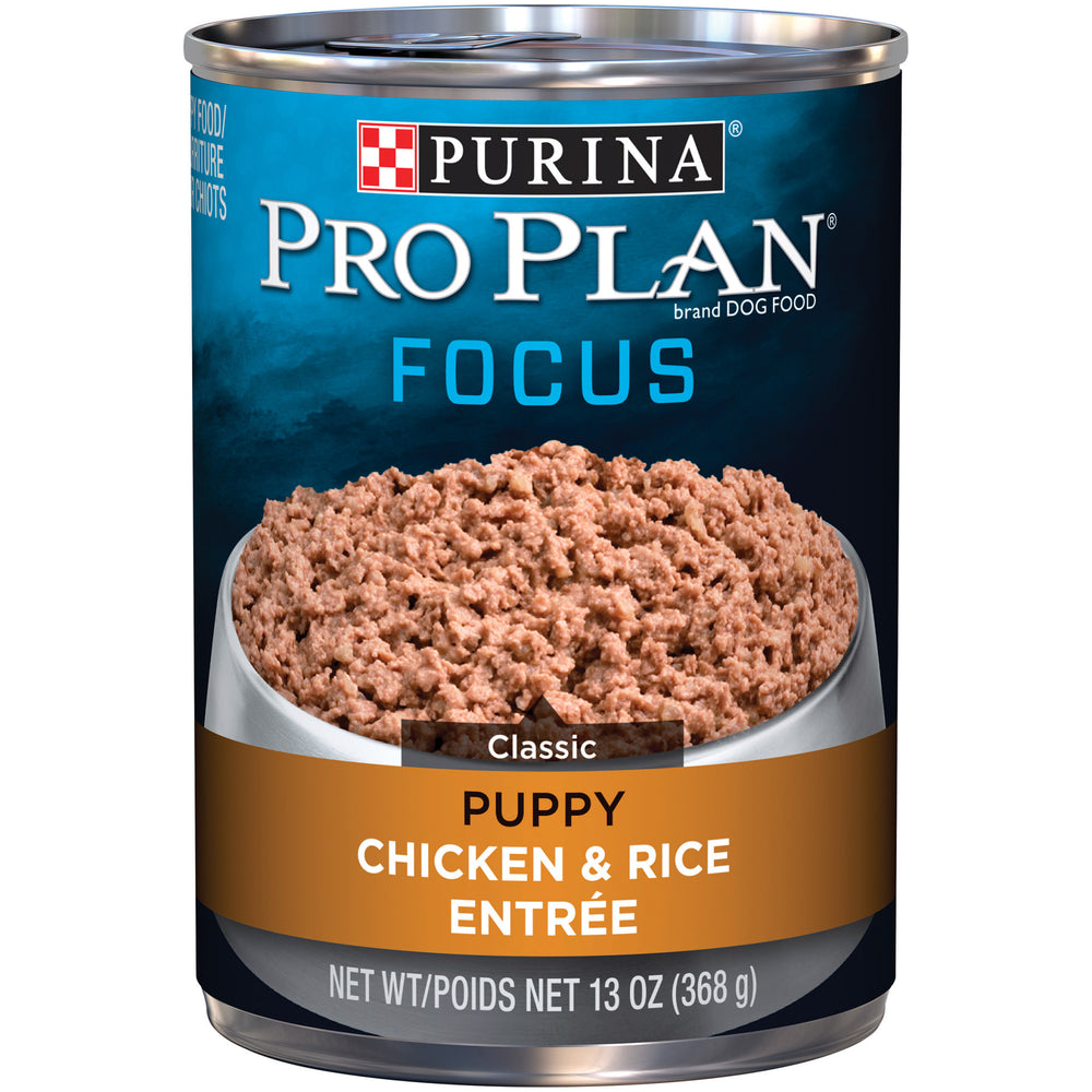 PURINA PRO PLAN Focus Chicken and Rice Canned Puppy Food  Case 12/13oz