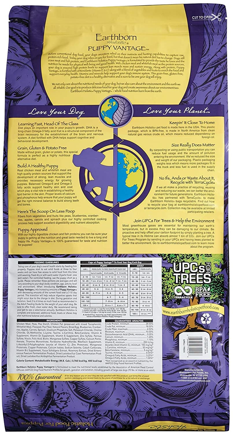 EARTHBORN HOLISTIC Puppy Vantage Dry Dog Food 4 lb.