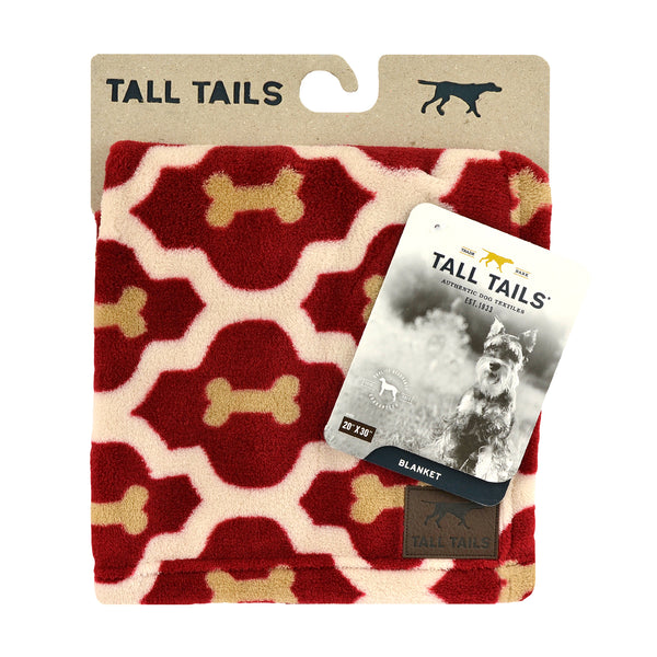 TALL TAILS Dog Blanket Red Bone