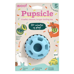 WOOF Birthday Dog Pupsicle Toy Blue