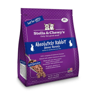 STELLA & CHEWY'S Frozen Cat Food Dinner Morsels Absolutely Rabbit 1.25LB