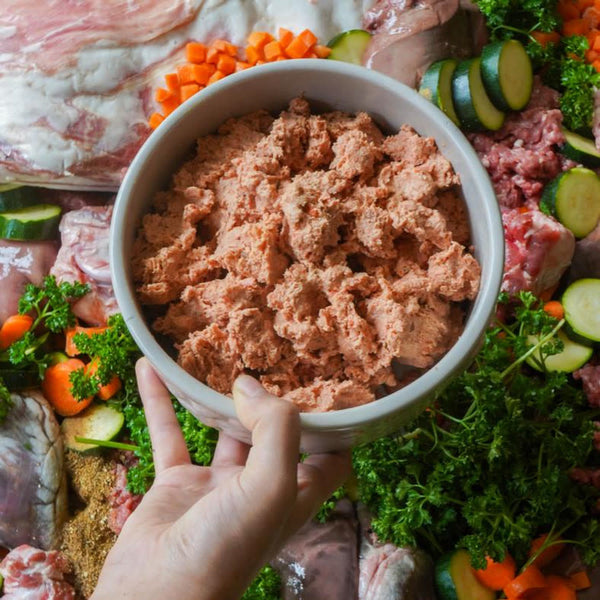 OMA'S PRIDE Frozen Dog Woof Complete Grab n Go Lamb 1 LB