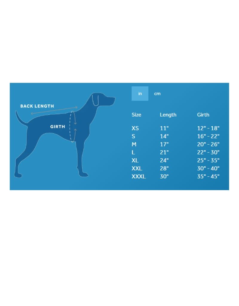 RC PET Packable Poncho Blue Plaid