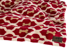 TALL TAILS Dog Blanket Red Bone