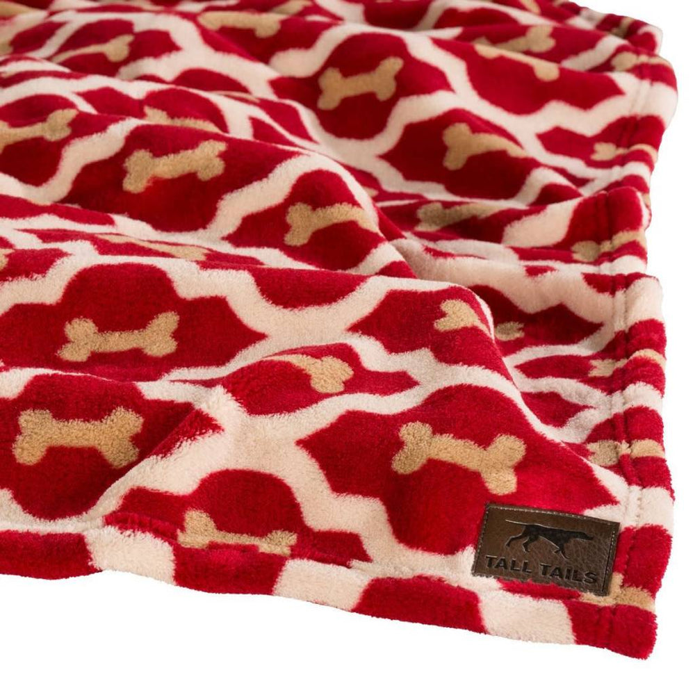 TALL TAILS Dog Blanket Red Bone