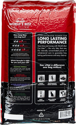 WORLDS BEST Clumping Unscented Multi-Cat Litter
