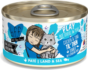 BFF PLAY Chicken & Tuna Til Then Canned Cat Food CASE