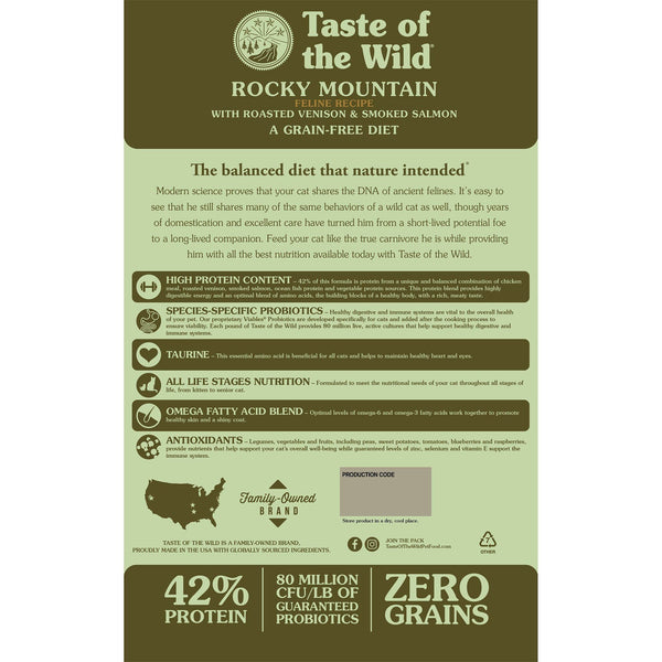 TASTE OF THE WILD Rocky Mountain Grain-Free Dry Cat Food