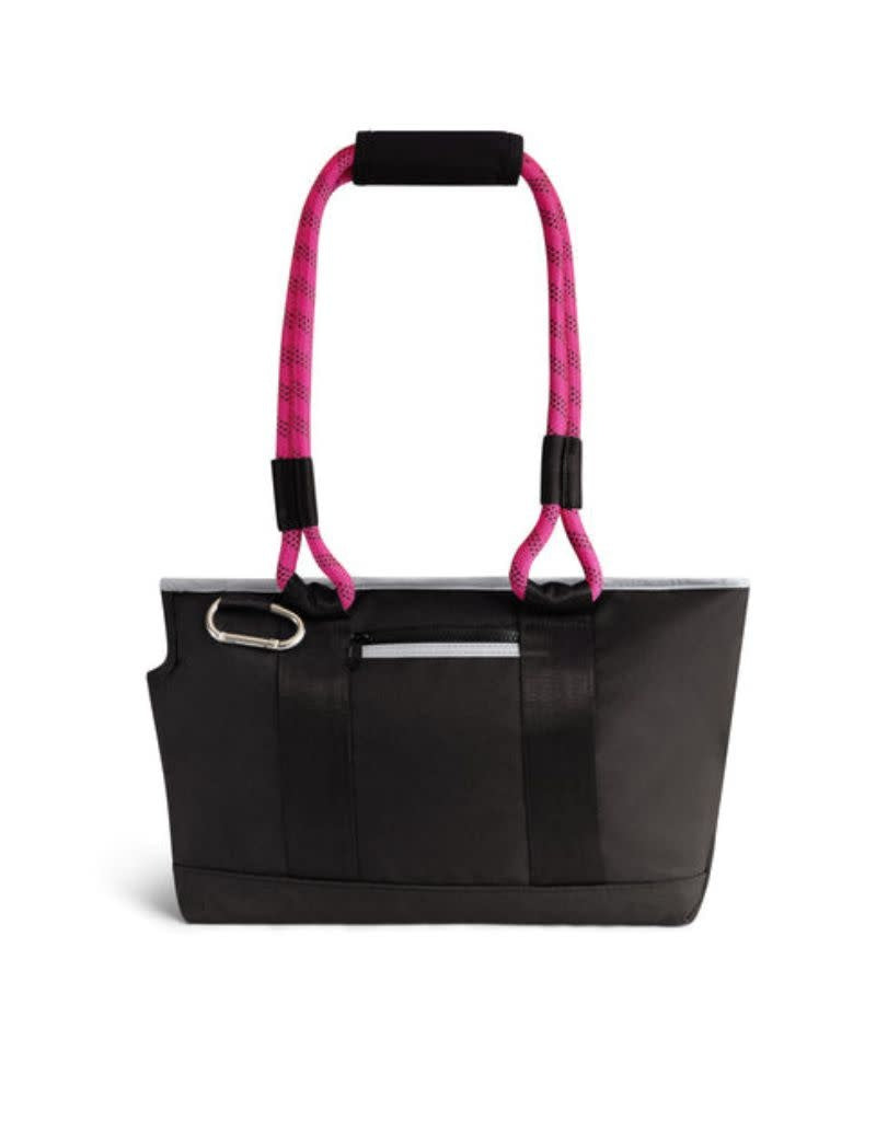 ROVERLUND Out and About Pet Tote Black and Magenta