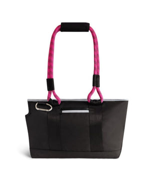 ROVERLUND Out and About Pet Tote Black and Magenta