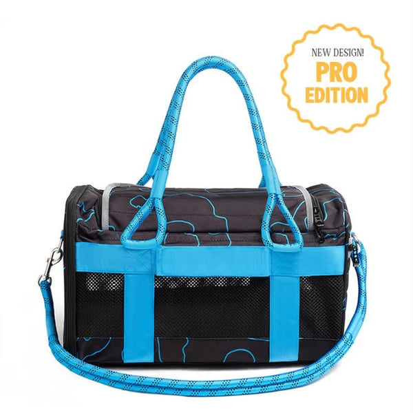 ROVERLUND Out of Office Pet Carrier Abstract Blue Camo L