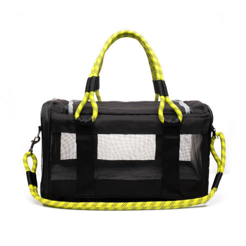 ROVERLUND Out of Office Pet Carrier Black and Yellow S
