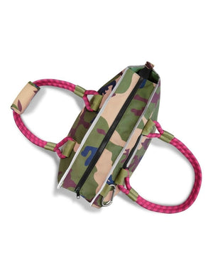 ROVERLUND Out and About Pet Tote Camo and Magenta L