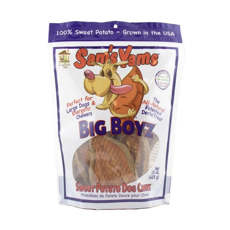 Sam's Yams Sweet Potato Chews Big Boyz 15oz