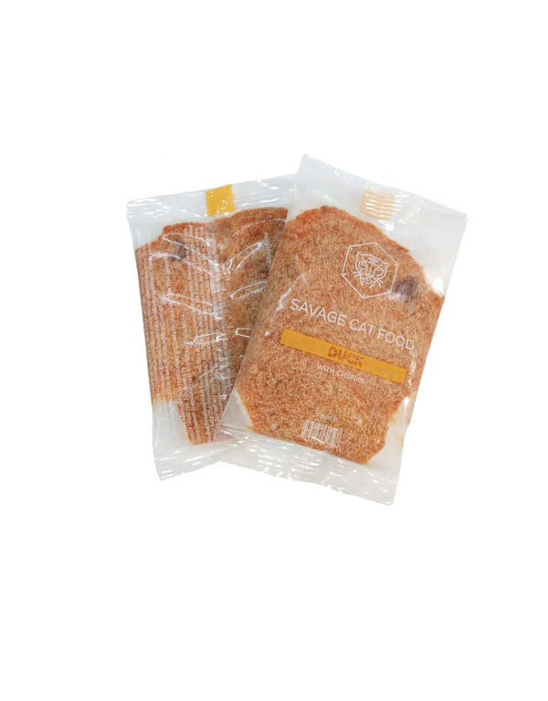 SAVAGE CAT Frozen Raw Cat Food Duck 3OZ