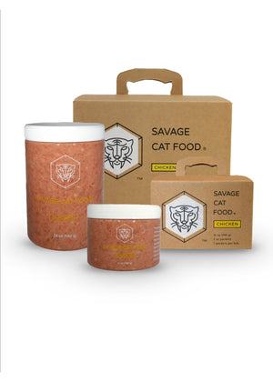 SAVAGE CAT Frozen Raw Cat Food Chicken
