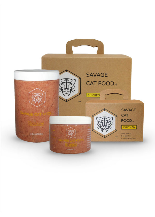 SAVAGE CAT Frozen Raw Cat Food Chicken