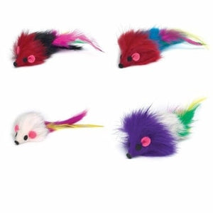 SAVVY TABBY  Furry Mice Cat Toy