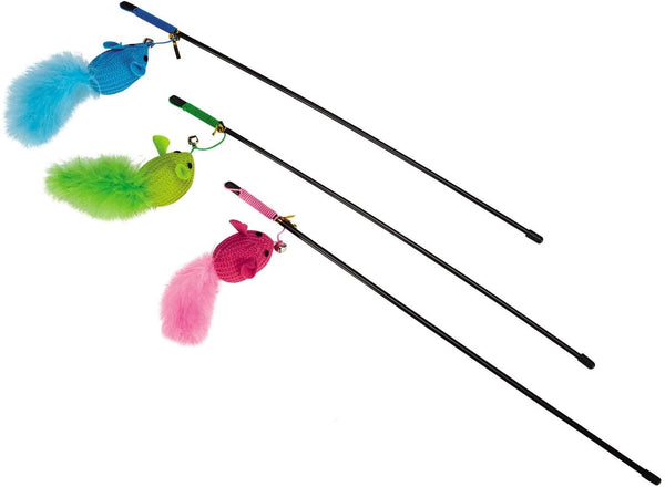 SAVVY TABBY Playtime Teaser Cat Wand