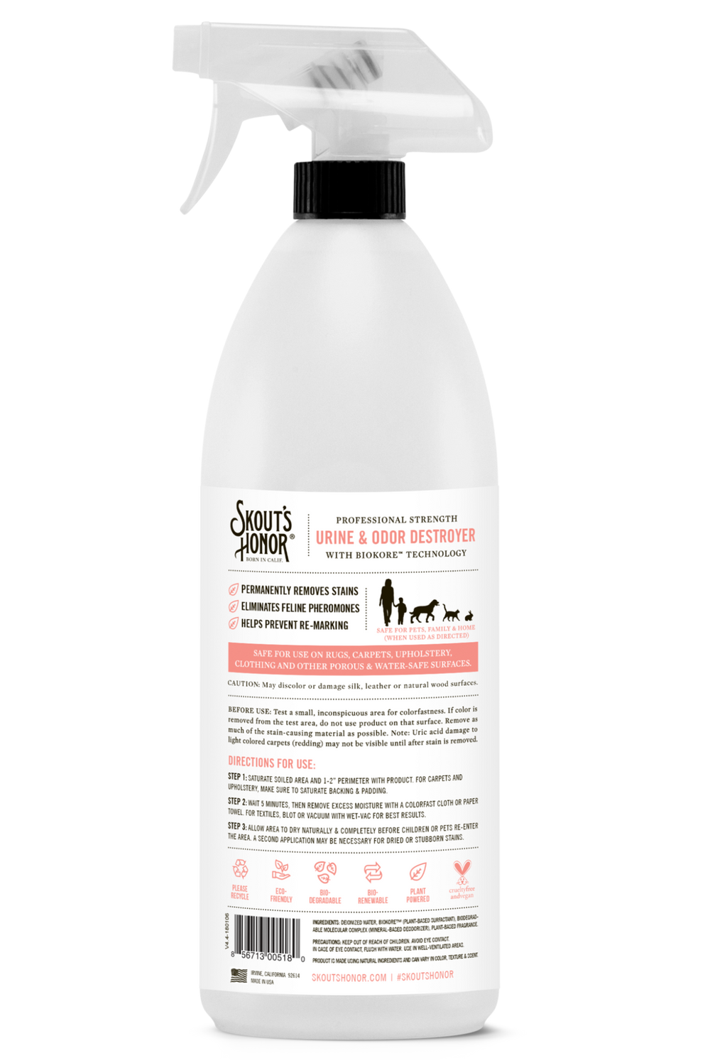 SKOUTS HONOR Cat Urine & Odor Destroyer 35OZ