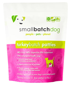 SMALL BATCH Frozen Dog Food Turkey